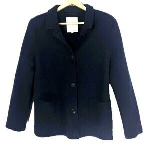 Seasalt Cornwall Navy Utility Jacket Size 16 Coastal Classic Heritage Chore Coat